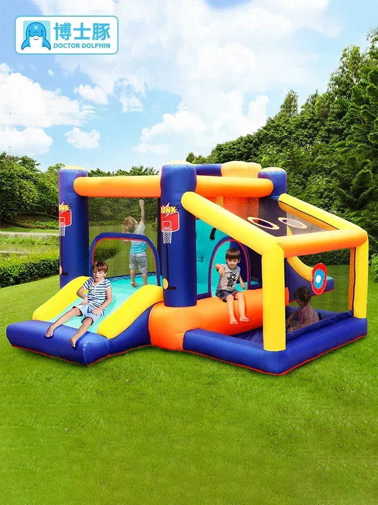 Children's Inflatable Castle Family Slide Trampoline Indoor and Outdoor Naughty Castle