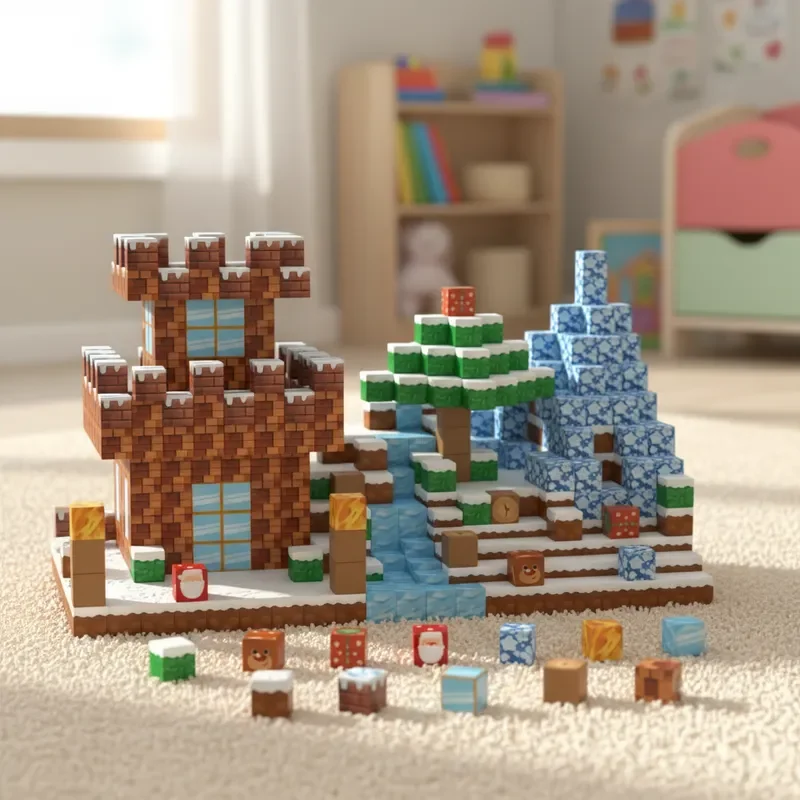 

Creative 3D building blocks suitable for boys and girls, birthday Halloween Christmas gifts, attractive educational toy sets