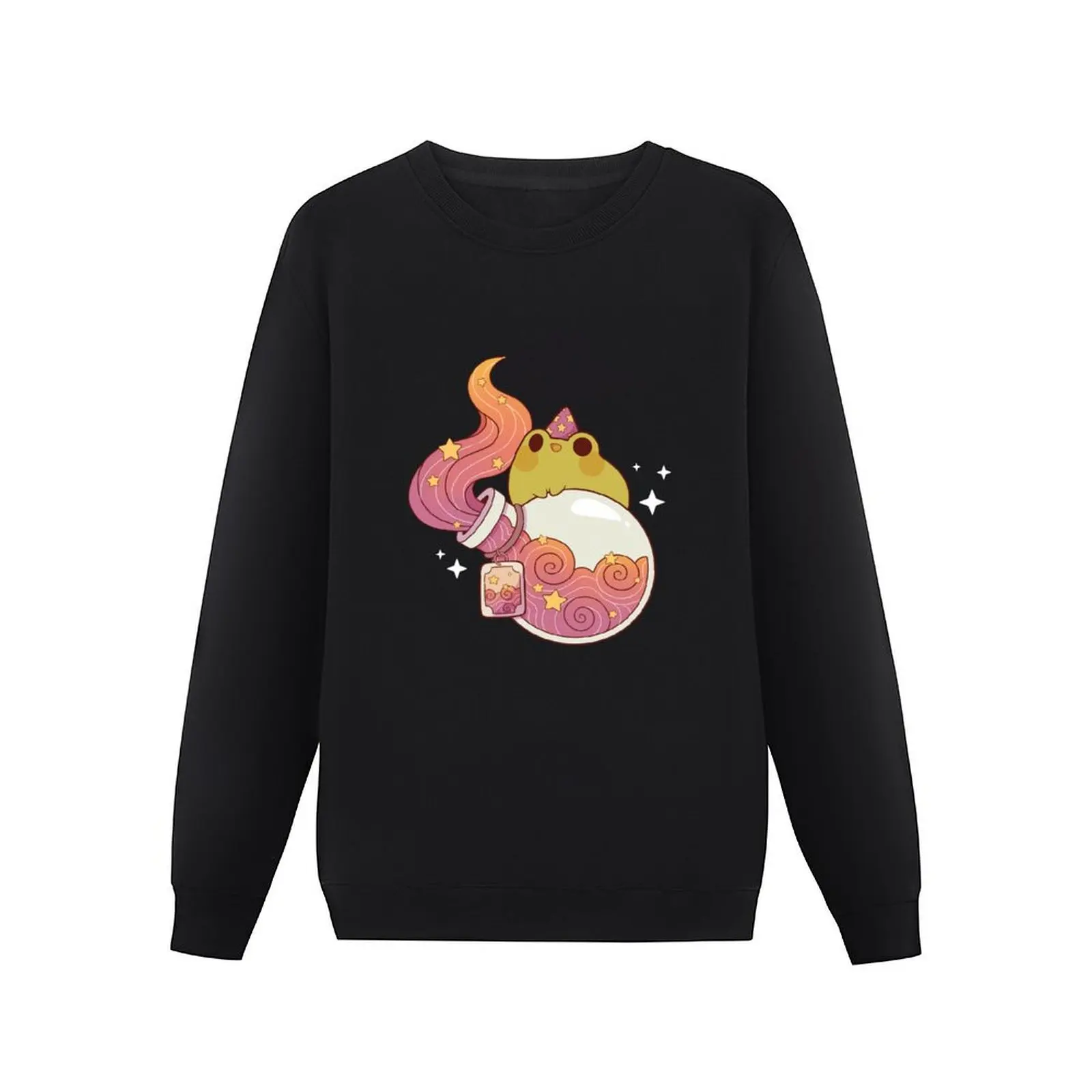 Dreamy fire potion with wizard frog Pullover Hoodie blouse autumn new products winter man sweatshirt