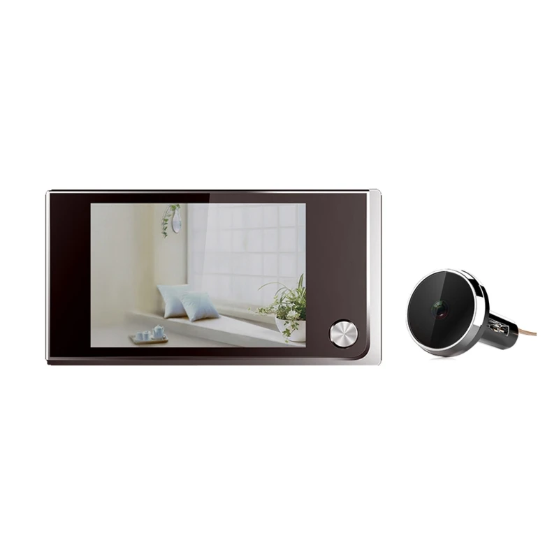 3.5 ''Digital Doorbell LCD 120 องศาอิเล็กทรอนิกส์ Peephole Doorbell สี กล้องประตู Viewer สำหรับ Home Security