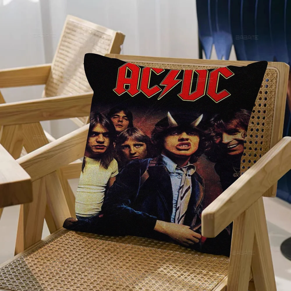 BAND A-AC DC Cushion Cover Decorative Pillow Sofa Home Decor Case Pillow Cases