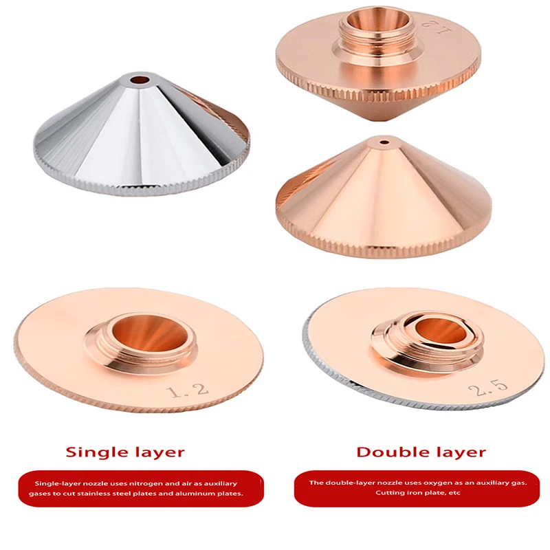 

1PC Fiber Laser Cutting Nozzle Fiber Laser Cutting Nozzle D28 Screw Diameter M11 For Penta WSX Ospri HSG HANS Laser Machine Head