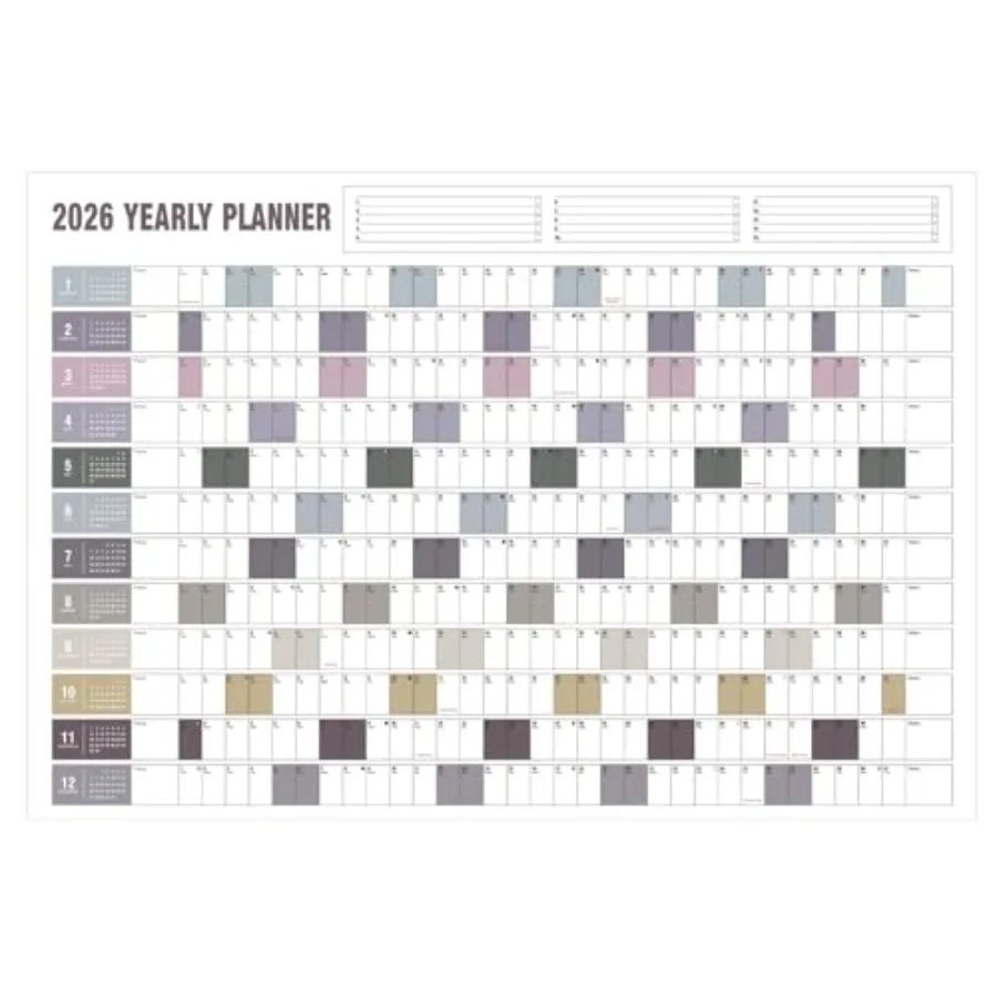 

Yearly Wall Calendar with Holidays Full Year Calendar One e Annual Year Wall Calendar with Stirs Horizontal 23"X 33" Open Paper