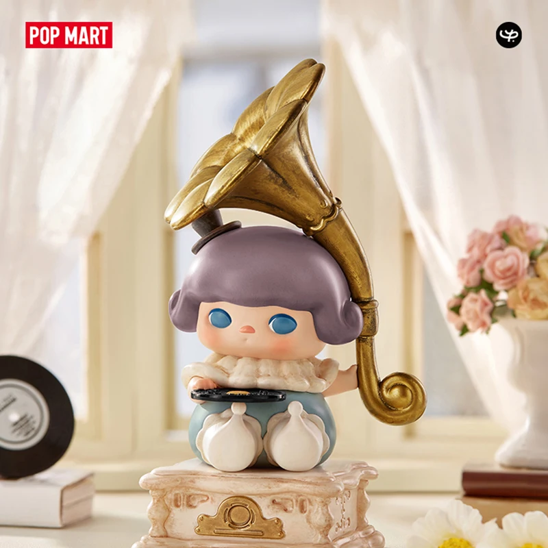 Pucky Elf Phonograph Collection Toys Kawaii Ornaments Figurines Home Decor Desktop Model Dolls Gilrs Gift Model