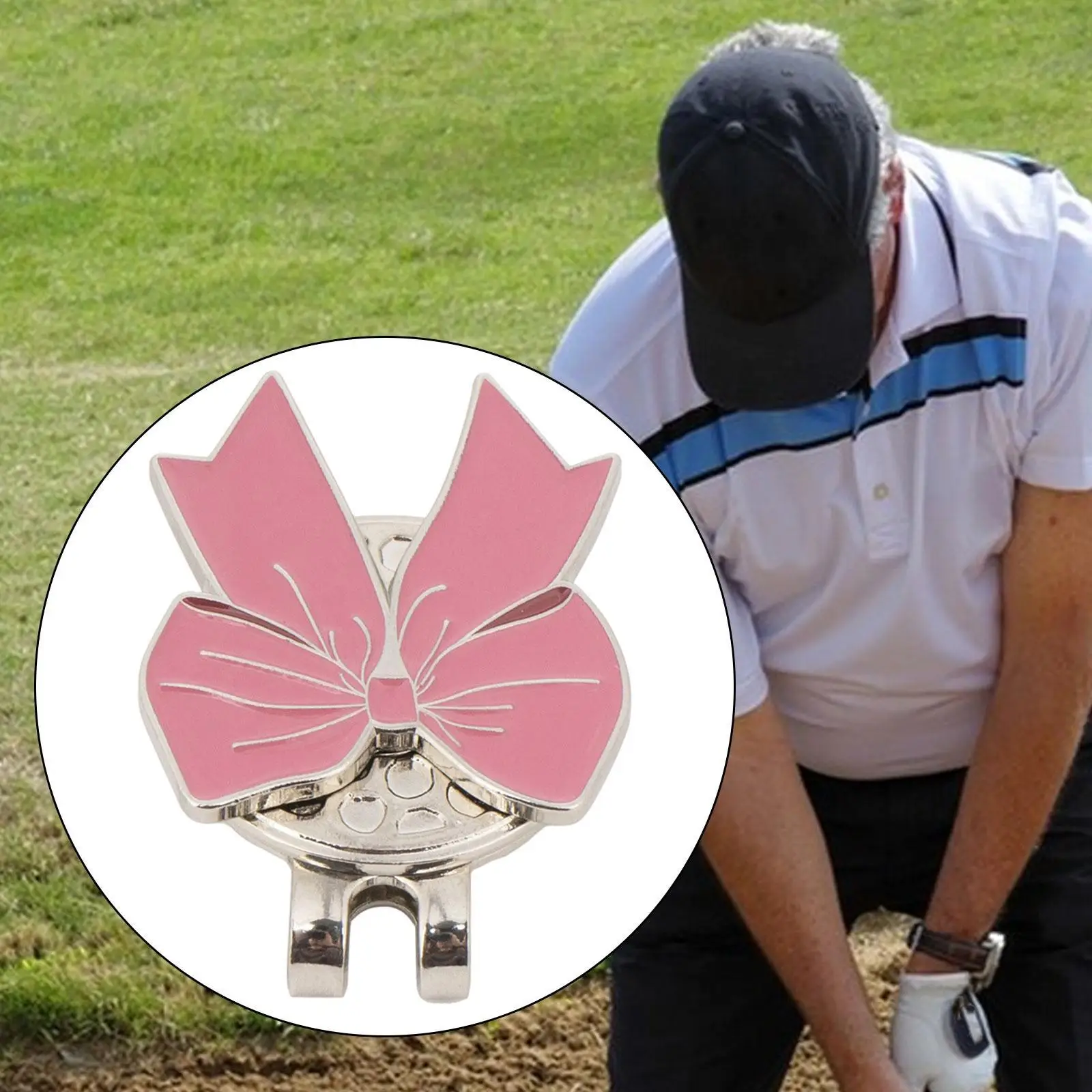 

Магнитный зажим для шляпы для гольфа, стильные металлические женские подарки для гольфистов, кепки для точного позиционирования, аксессуары, держатель для кепки с маркером для мяча для гольфа