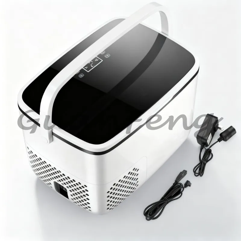 12V‑24V/220V 18L Car Refrigerator Freezer,Fresh Frozen Zoning Mini Camping Fridge for Juice Storage