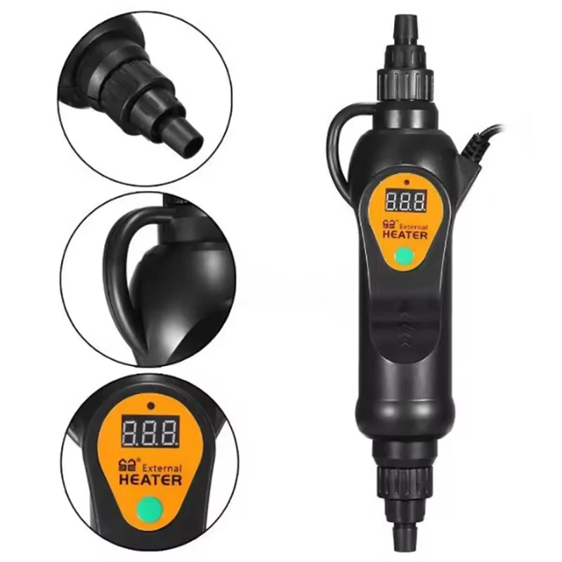 SUNSUN Fish Tank External Heater EH-300 EH-500 Aquarium Adjustable Temperature Heater Rod for Aquarium Canister Filter 220V