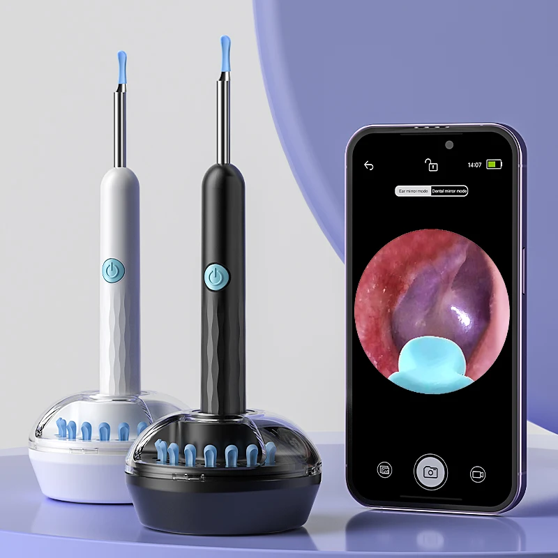Visual Ear Cleaner Camera WIFI Ear Sticks Ear Picker Kits HD1080P 4.2mm Ear Endoscope 6LED Video Ear Wax Removal Ear Spoons Case