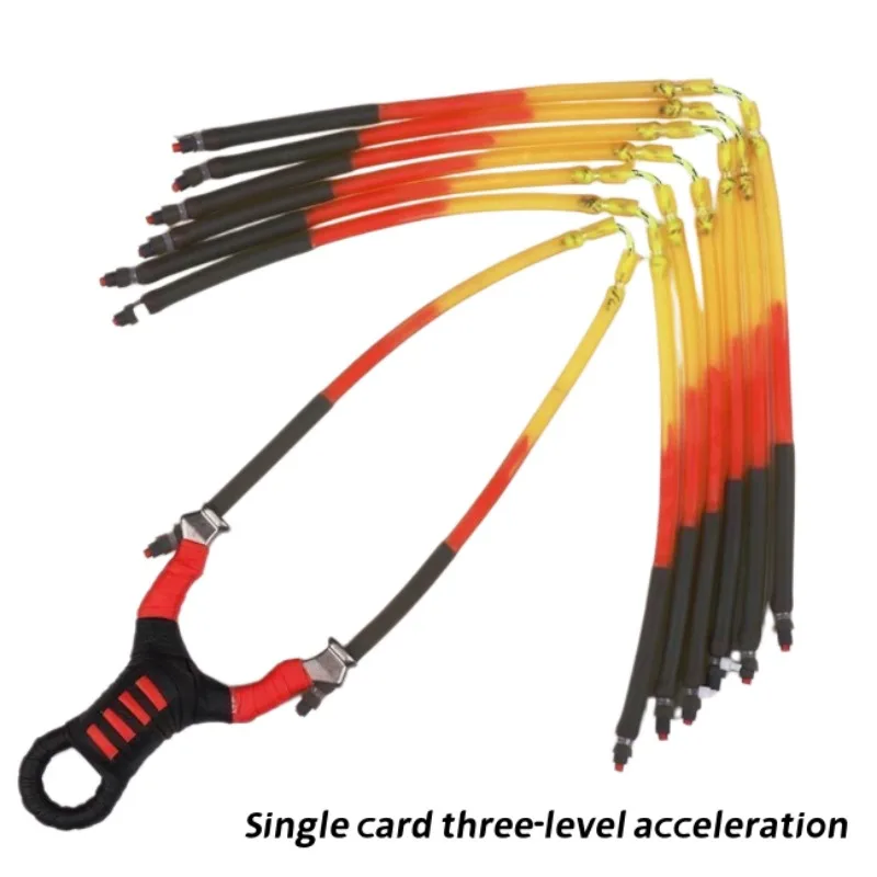 High Strength Slingshot Rubber Band 1/5Pcs Three-level Acceleration Elastic Tube Catapult Fish Dart Shooting Replacement Parts