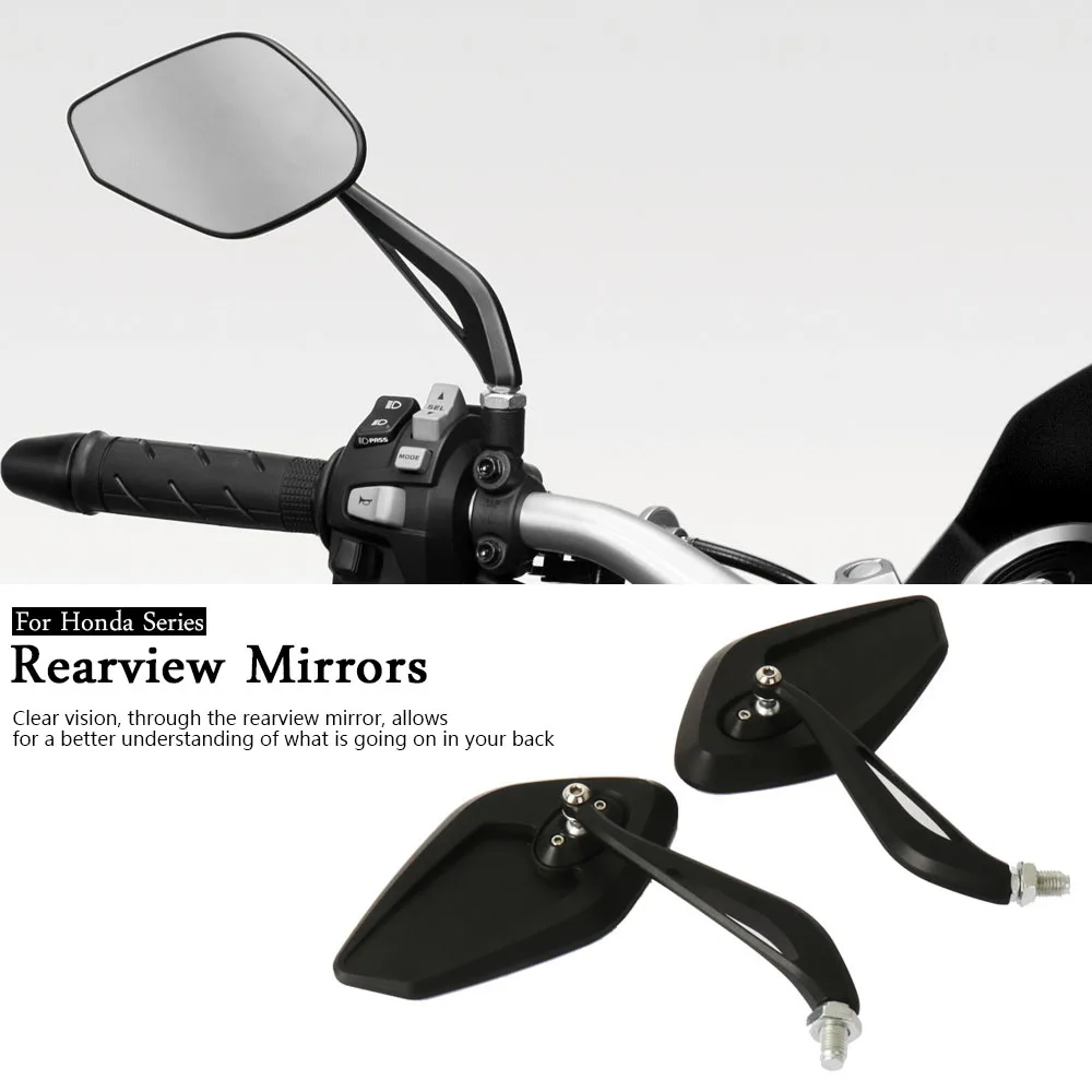 Motorcycle Rearview Side Rear View Mirrors For Honda CB1000R CB650R CB650F CBR650R CB500F CB500X NC750X NC700X NC700S CL500