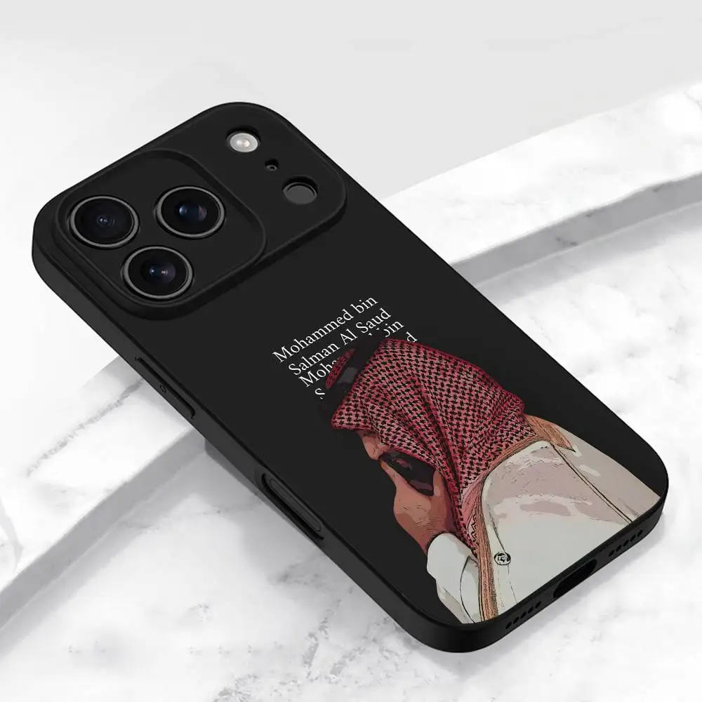 المملكة العربية السعودية سلمان جواز السفر العلم جراب هاتف آيفون 15,16,12,14,13,11,17,Pro,Max,Plus,E,Air,غطاء أسود صغير #6