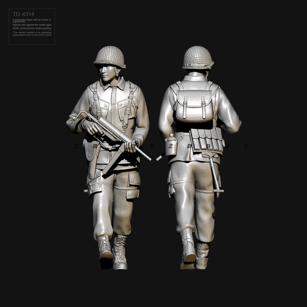 1/35 50mm Resin Soldier model kits figure colorless and self-assembled TD-4314