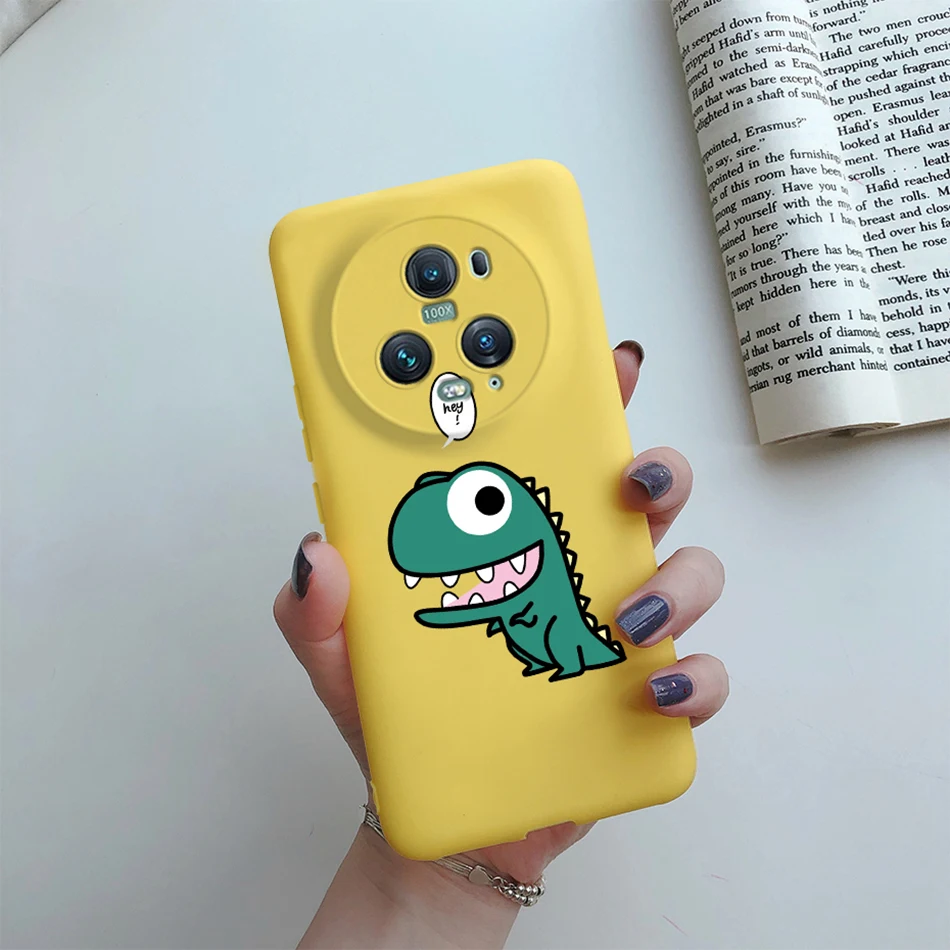 Fashion Phone Case For Honor Magic 5 Magic5 Pro 5G Cat Cactus Finger Heart Pattern Back Cover For Honor Magic 5 Pro Soft Bumper images - 6