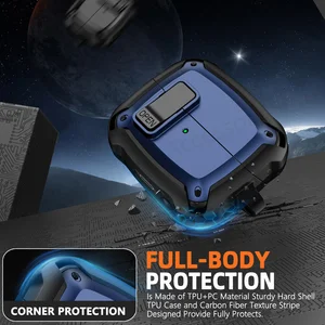 غطاء قفل أمان لحافظة 2024 Buds3 Pro غطاء جراب Samsung Galaxy Buds3 Pro جراب سماعة أذن فاخرة مع طقم تنظيف أفضل 10 مبيعا فاخرة يمكن التخلص منها Sousplat - No3