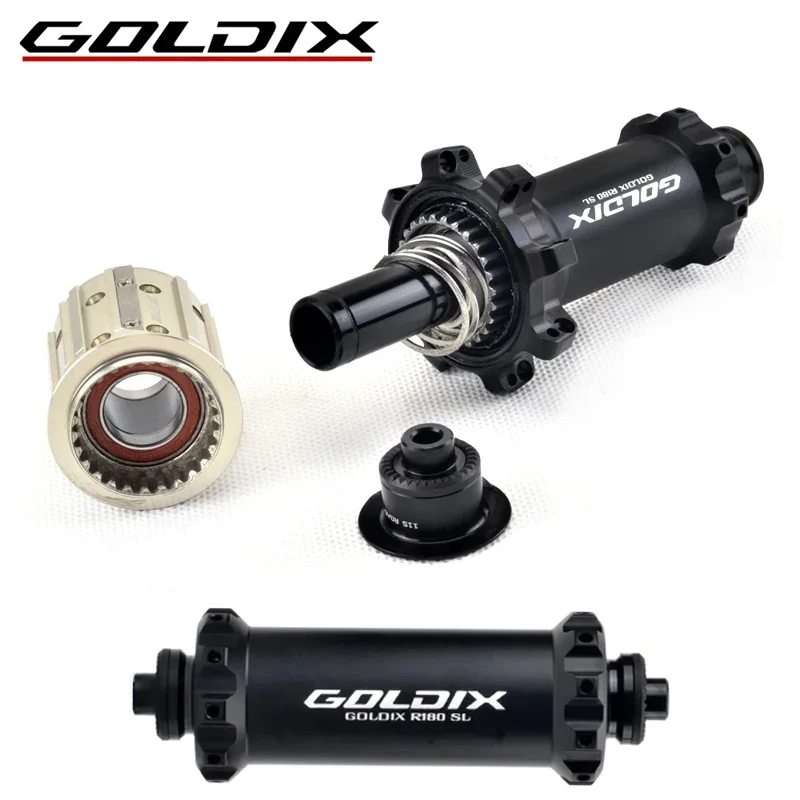 

GOLDIX Ultra Light Road Hub 20/24 Hole straight pull 2:1 Hub V-Brake Quick Release 36T Ratchet Hub for HG XDR Bike Freewheel