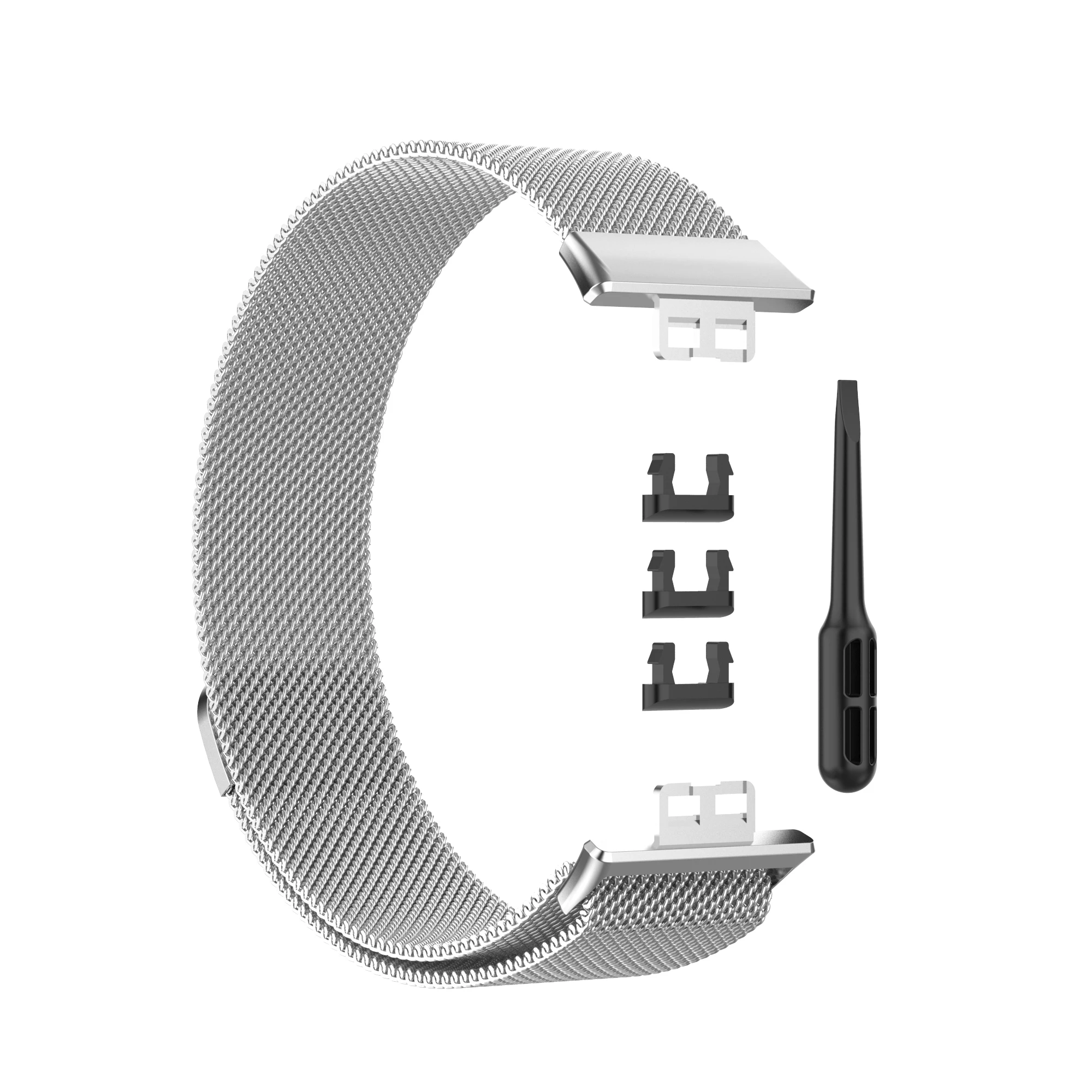 Per Huawei Watch Fit/Fit2/Fit3/Fit New-SE/Fit 2 3 Special Edition 2 pezzi Custodia + cinturino cinturino cinturino magnetico in acciaio inossidabile ad anello milanese
