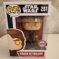FUNKO POP Star Wars Dark Anakin Skywalker 281# Vinyl Action Figures Collection Model Children Toys Collect Doll Kids Xmas Gift