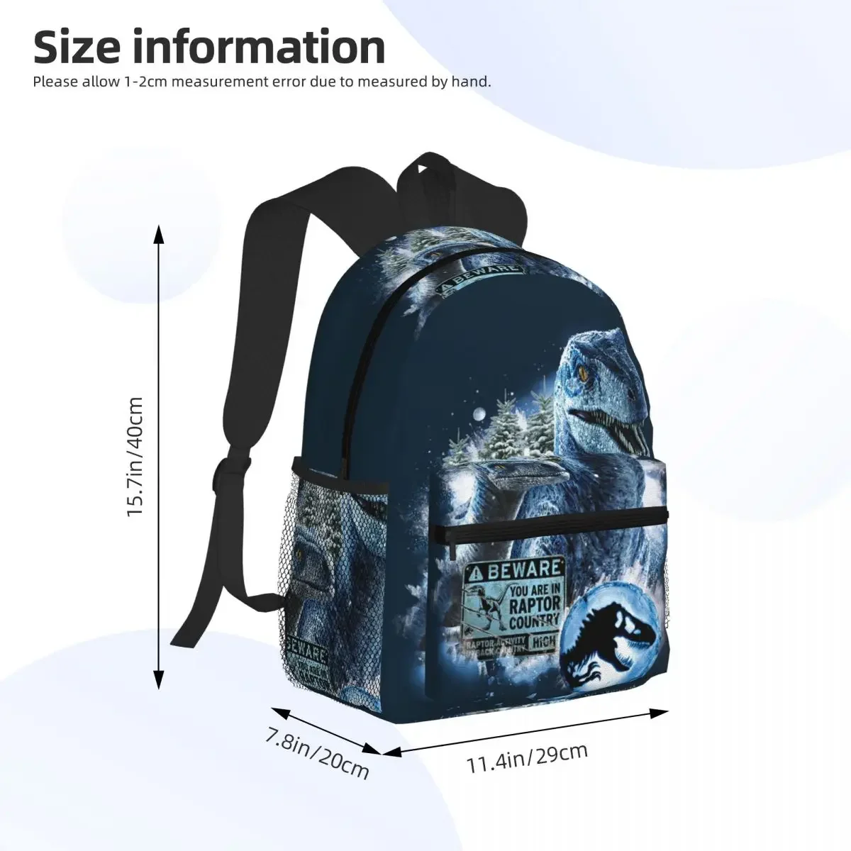Funny Dinosaur Dragon Student Backpack School Bag Hiking Travel Daypack for Men Women Fashion Bookbag Shoulder Bags