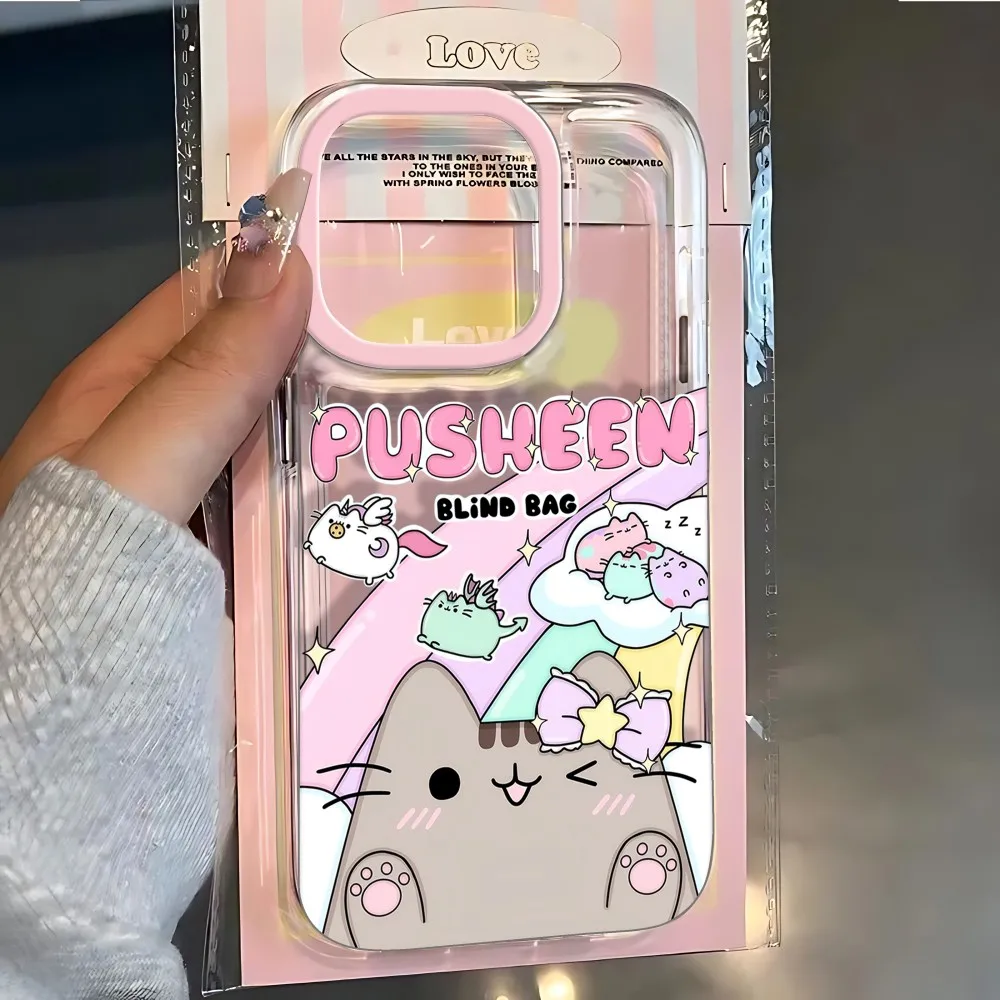 Phone Case For Samsung Galaxy A37 A57 A16 A07 A17 A36 A26 A56 A55 A35 A25 A15 A05s A54 A24 A14 A06 A05 A13 Cute P-Pusheens Cat