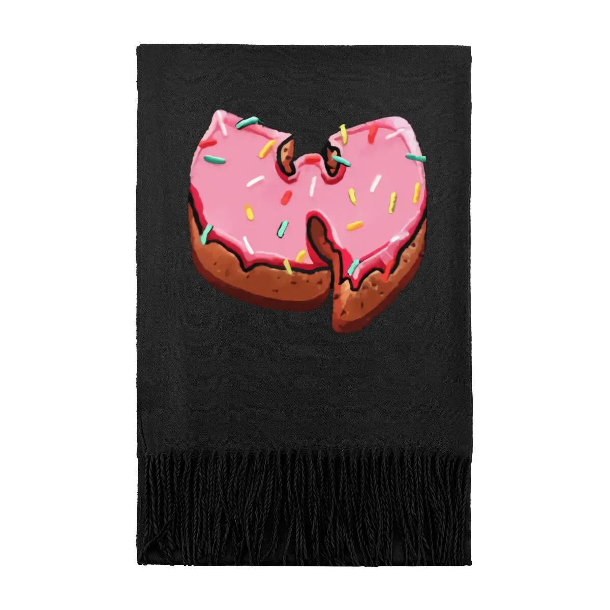 

Розовый матовый Cookie Art Graphic Модный зимний шарф женский осенне-зимний все новый