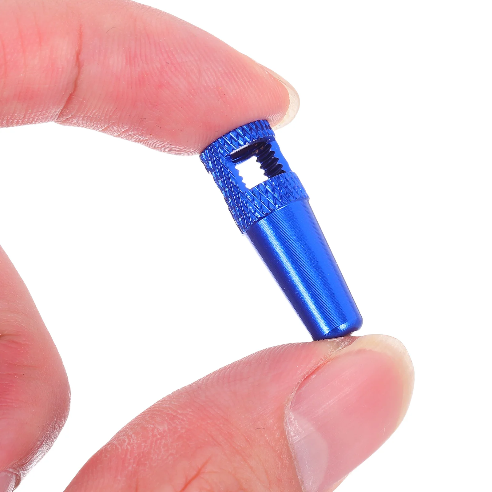 

8pcs Tire Valve Stem Caps Bike Accessories Blue Aluminum Alloy Covers French Valves Compatibility Easy Installation Cycling