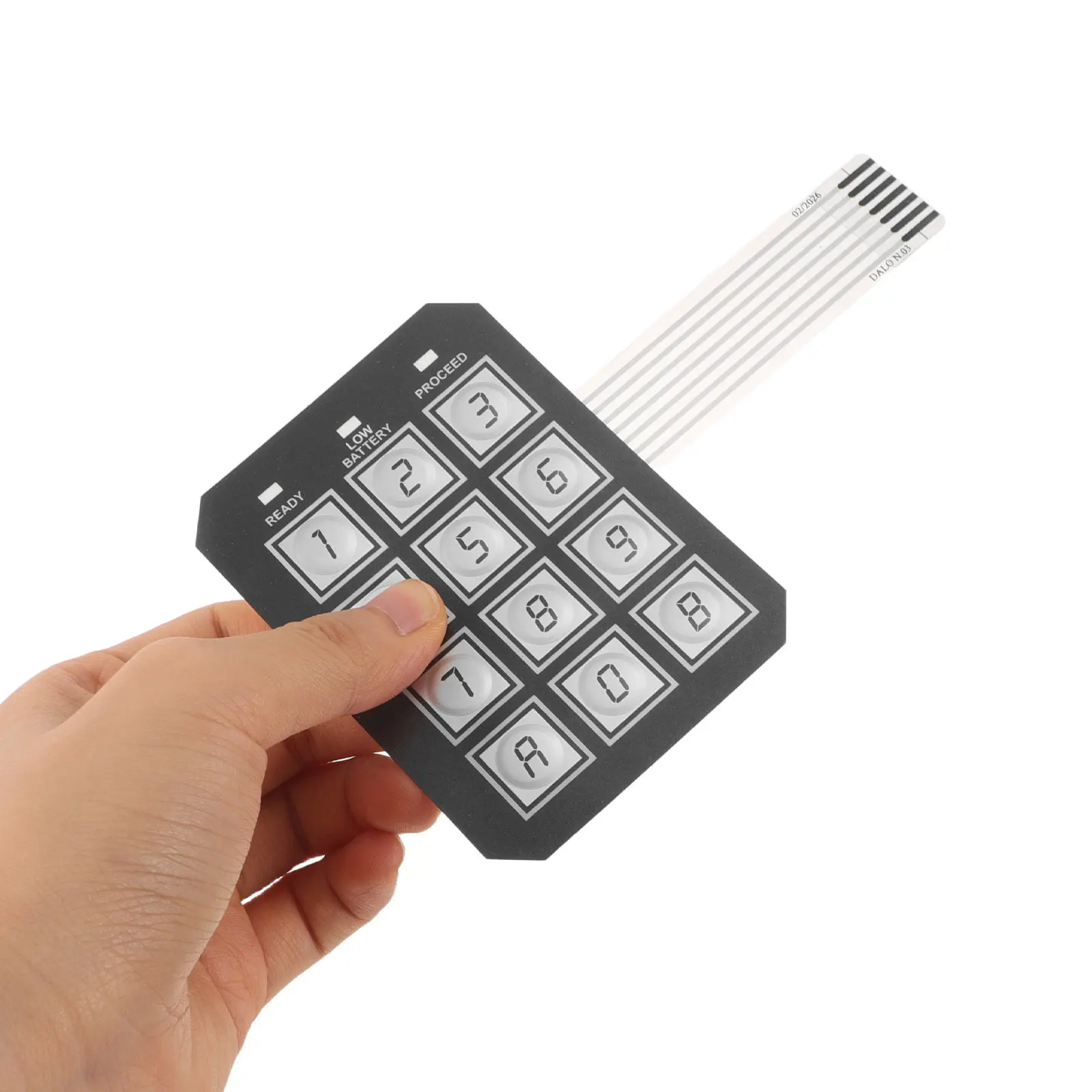 12 Button Electronic Safe Box Keypad Replacement Flush Mount Password Input Panel Security Cabinet Door Lock for Office Home Use