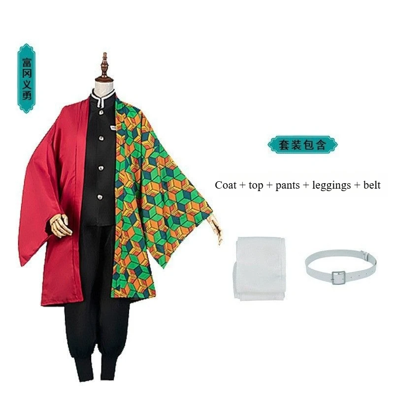 

Костюмы для косплея Demon Slayer: Камадо Танджиро и Незуко, аниме-атрибутика, униформа для ролевых игр и выступлений для мужчин и женщин