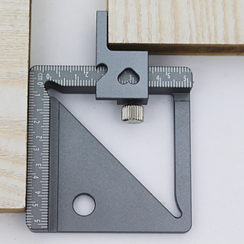 Height Gauge Depth Aluminum Alloy DIY Woodworking Tablesaw Height Measurement Tool