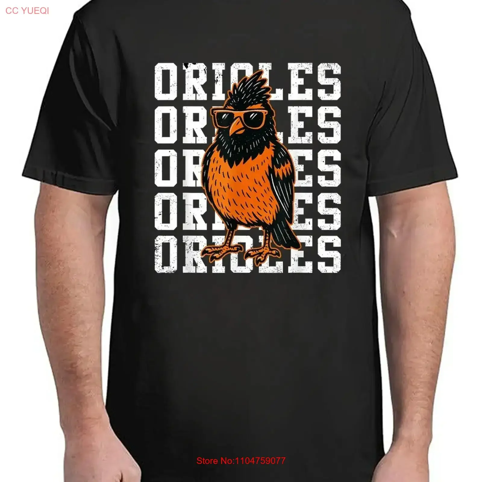 Camiseta Heatshade Flight Grid Orange Pride Grips Strong Oriole para adulto, talla S-4XL, vintage, lavada, cómoda, ligeramente holgada