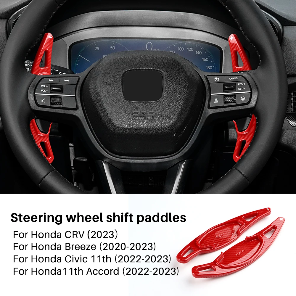 

Carbon Fiber ABS for Honda CRV Civic 11th Breeze11th Accord Car Steering Wheel Paddle Shifter Cover Accessoriess