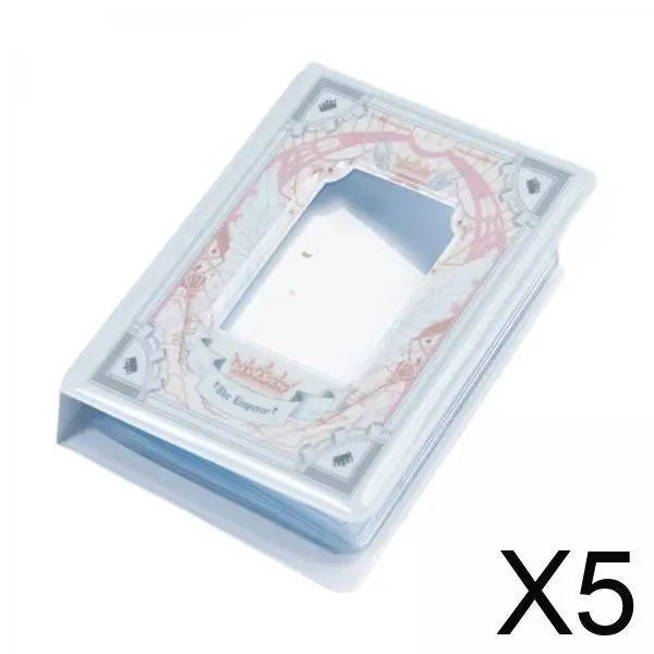 

5x 3 Inch Photo Card Storage Book, Mini Album for Collecting Pictures And Cards