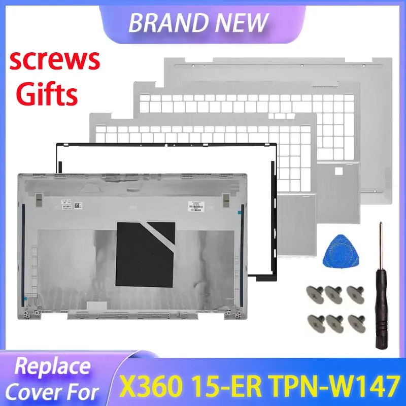 Запасной чехол для Pavilion X360 15-ER TPN-W147, задняя крышка ЖК-дисплея, передняя панель, упор для рук, верхняя верхняя крышка, нижняя часть корпуса M45108-001