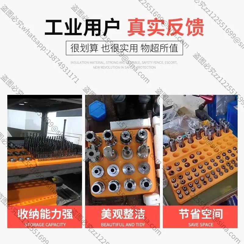 Suitable for CNC Milling Cutter Storage BoxFinishing BoxDrill Bit Tap Tool Holder Er32 Collet BT30/40/50 Shank Storage Box