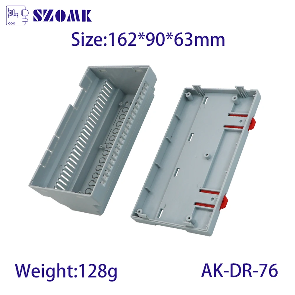 Instrument Box of plastic 162*90*63mm electric energy meter Din Rail Enclosure