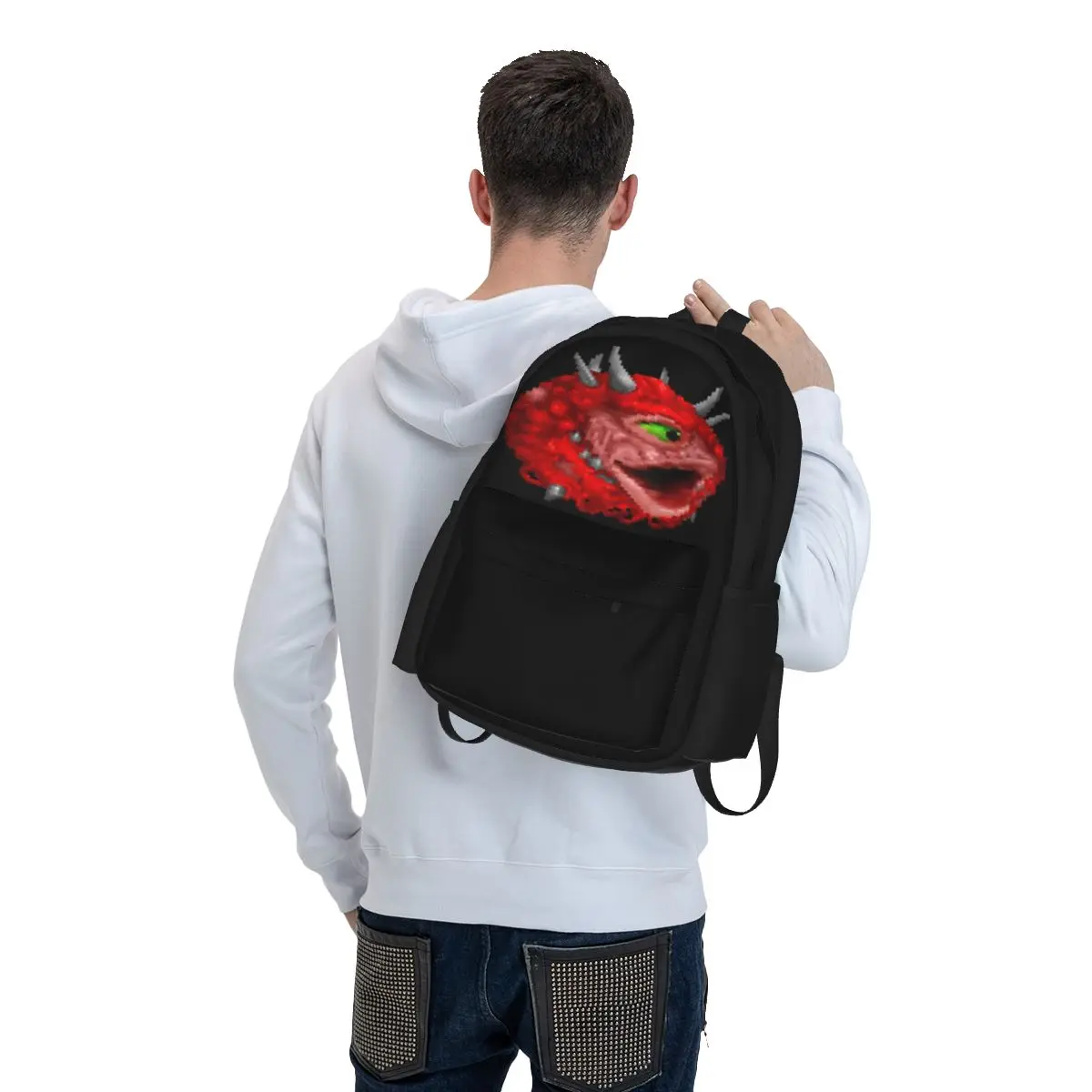 Cacodemon Poggers zaini ragazzi ragazze Bookbag studenti borse da scuola cartone animato bambini zaino Laptop zaino borsa a tracolla