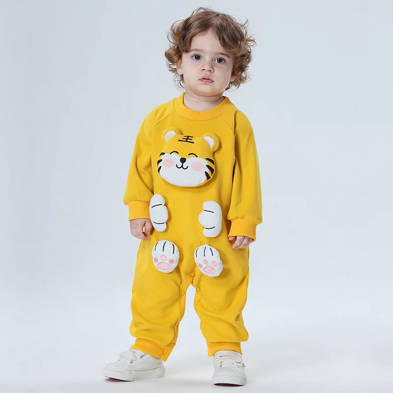 Lovely Tiger Baby Clothes Boys Girls Rompers Onesie Cotton Long Sleeve Newborn Baby Bodysuit 0-3 Years Children\'s Jumpsuits