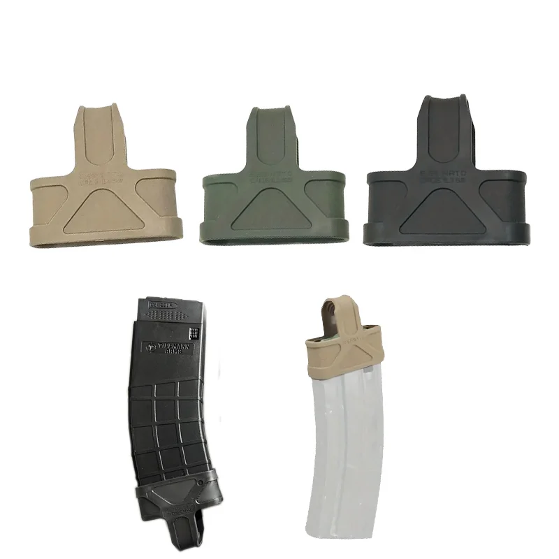 Quick Draw M4 Magazine Rubber Grips 5.56mm Fit Magazine Carrier Holder Hunting Accessories