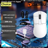 DAREU 950 pro 4k Mouse Paw3395 Wireless Bluetooth Portable Tri-mode Rgb Gaming Mouse For Computer Keyboard Pc Office Mice,Black