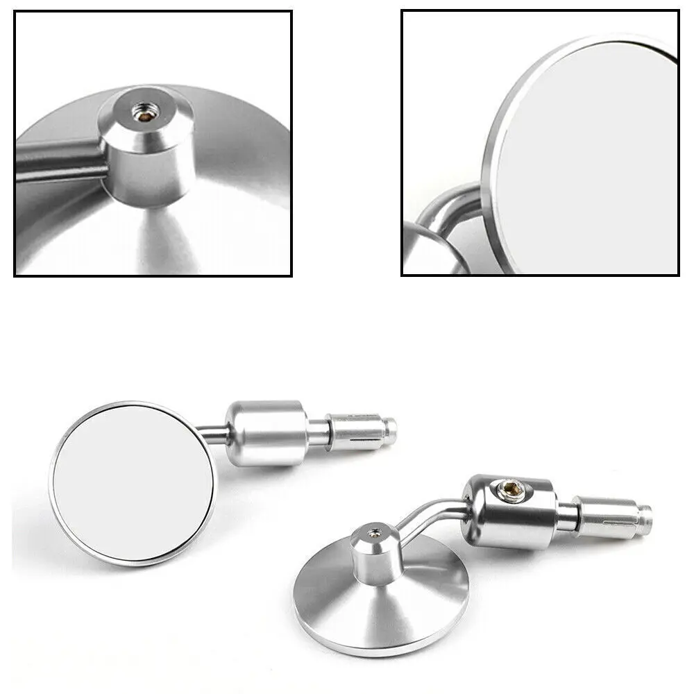 دراجة نارية عالمية باستخدام الحاسب الآلي الألومنيوم الرؤية الخلفية 3 "مقود نهاية 7/8" المرايا لكاواساكي ياماها هوندا سوزوكي دراجة نارية المروحية