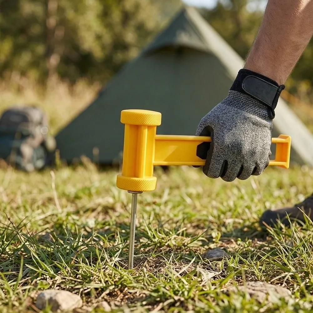 PE Camping Hammer for Tent Stake Installation Suitable for Tarps Guy Lines and Outdoor Ground Spikes For Hiking and Backpacking