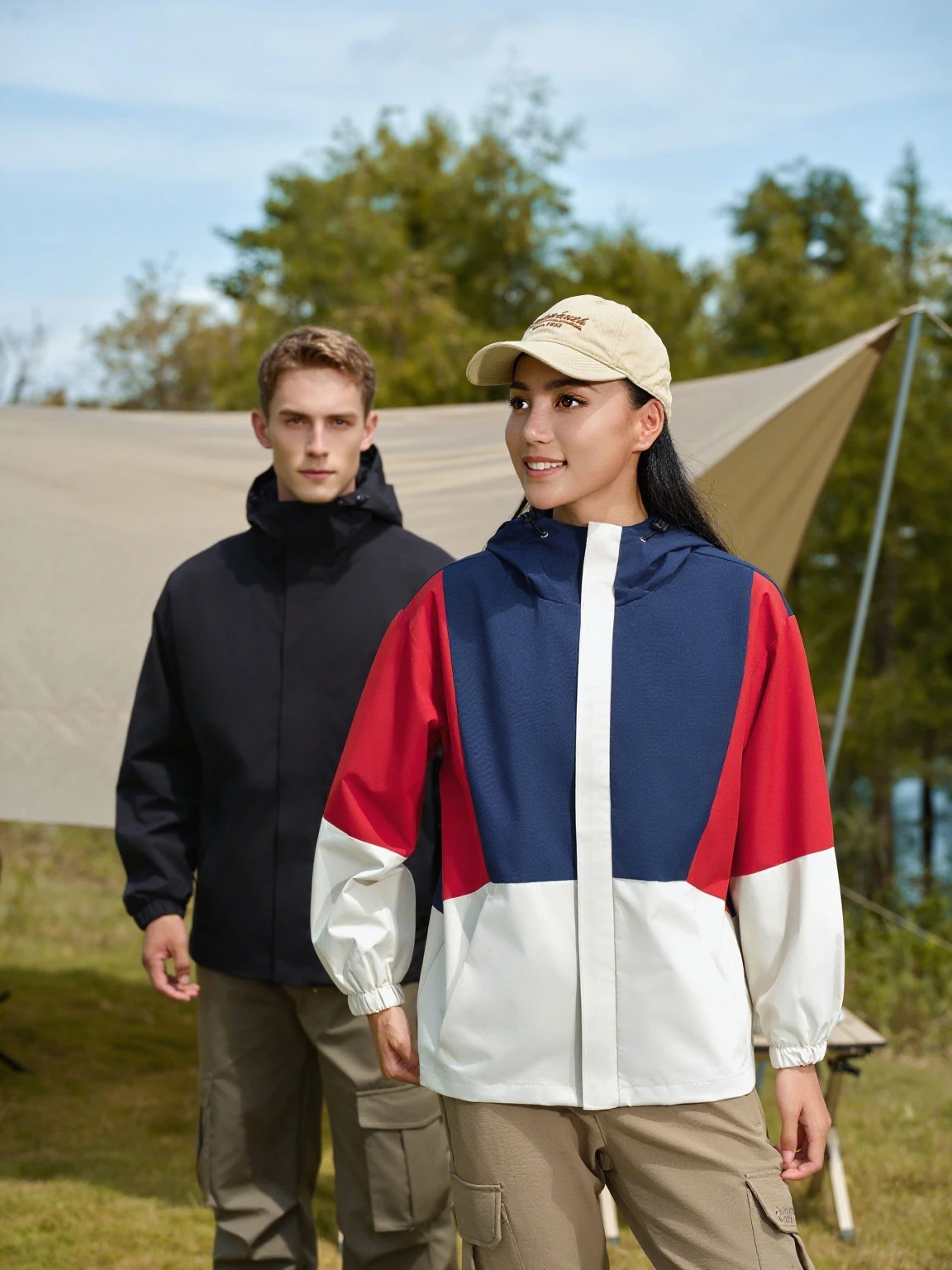 

Мужские и женские уличные куртки, весенне-осенние цветные куртки, толстовки на молнии, персонализированные универсальные спортивные пары