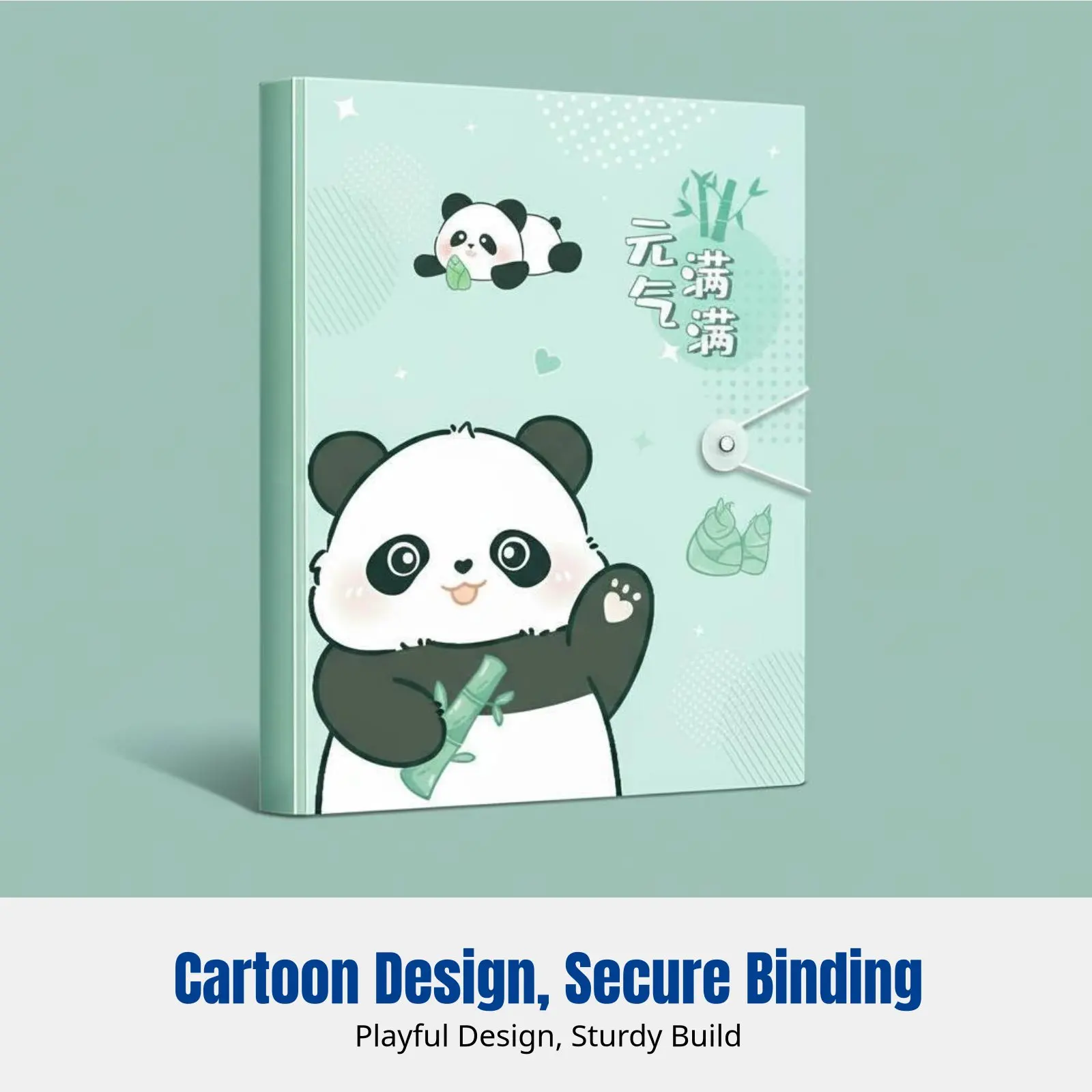 Letter-Size Document Folder, Transparent Binder, Cartoon Design, PP Material, Student Organizer, Certificate and Sheet Music