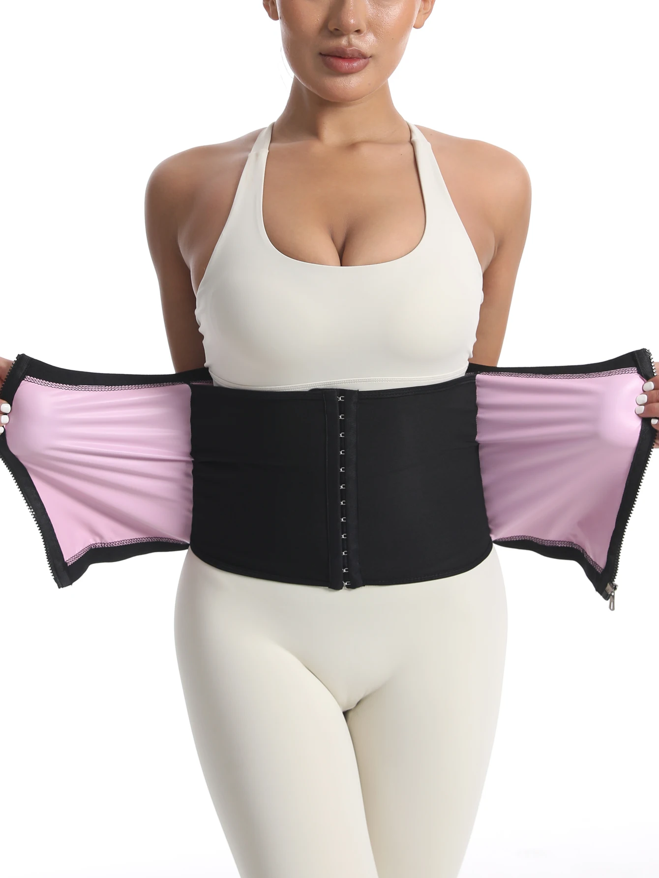 Recortador de cintura para el sudor adelgazante para mujeres: mejore los resultados del entrenamiento, quema grasa y tono de abdominales con cinturón de sauna de compresión