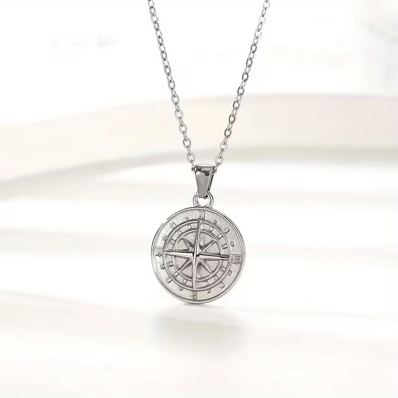 To My Husband Compass Pendant Gift, Husband Necklace From Wife, Birthday gifts, Anniversary gifts, Christmas gifts view 3
