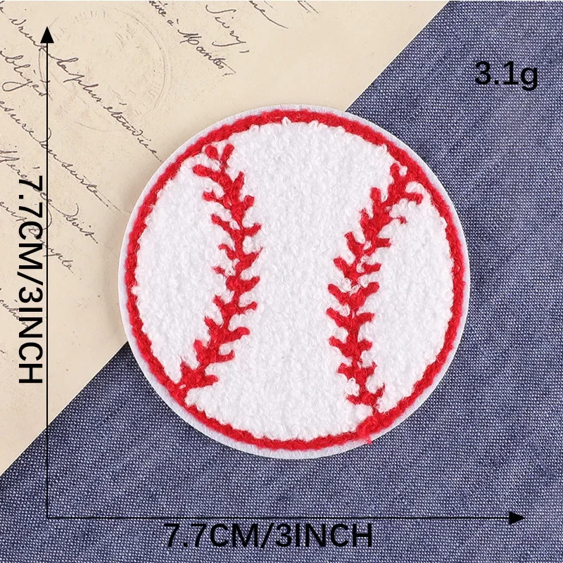 50pcs/Lot Luxury Towel Embroidery Patch Baseball Team Hat Shirt Bag Clothing Decoration Accessory Craft Diy Applique