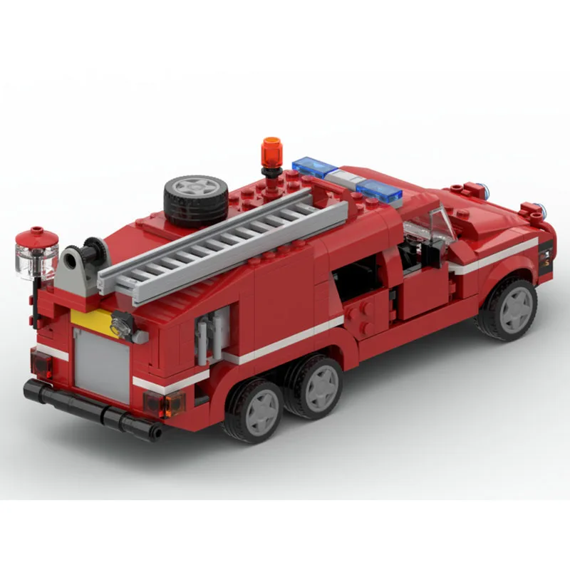 MOC-124227 City Rescue Multifunctional Vehicle Building Block Model 378 Parts Boys Children Birthday Christmas Toy Gift