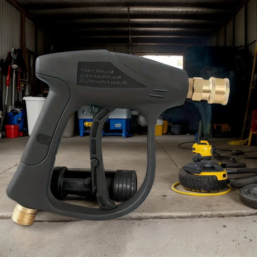 

High-Pressure Fan-Shaped Car Wash Water Gun – Aluminum Core, Quick-Connect, 5-Color Nozzle, Multi-Purpose for Car Washing