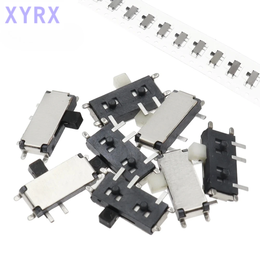 In spot 50PCS Mini 7-Pin On/Off 1P2T SPDT MSK-12C02 SMD Toggle Slide Switch For MP3 MP4