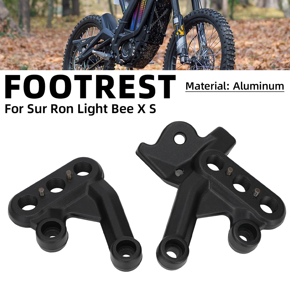 

Motorcycle Original Foot Peg Footbracket For Surron Lightbee S/X Aluminum Footrest Electric Dirt Bike Motocross Footpeg Drop Kit