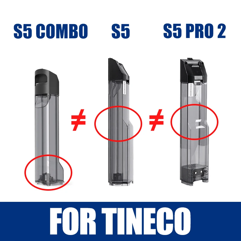 Oryginalny zbiornik na wodę do Tineco S5 Combo Akcesoria do odkurzaczy na mokro i sucho Części Zbiornik na wodę do czyszczenia/brudnych